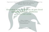 Overview and comparison of gate level quantum software ... · 1 Introduction and Outline arXiv:1807.02500 Survey/review of quantum software in the era of cloud quantum computing.
