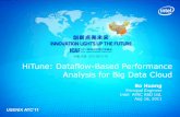 HiTune: Dataflow-Based Performance Analysis for Big Data Cloud · –Performance analysis & tuning remains a big challenge • Key challenges of performance analysis for Big Data
