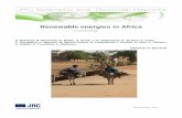 Renewable energies in Africa - Europa · Cover picture: Towards Koyiria Market (Niger), Picture by E. Bartholomé, JRC European Commission Joint Research Centre Contact information
