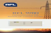 RFL product mockups 9780April 2013 12 RFL9780 FSK RFL9780 FSK 1 April 2013 RFL 9780 Programmable FSK Powerline Carrier System System Description The RFL 9780 is a Programmable Frequency-Shift