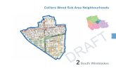 Colliers Wood Sub Area Neighbourhoods · double bays, external canopy porches, red brick capped raised gable, decorative ridge tiles and timber beams on facades and or gable. Medium