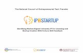 Identifying Market-Aligned University IP For …ncet2.org/images/basn/IP2Startup.pdfFOR STARTUPS • Presentaon slot at the Oct 2017 Demo Day • Recogni7on as one of the Best University