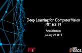 Deep Learning for Computer Vision - Michigan State …cse803/Lectures/deepLearning...6.S191 Introduction to Deep Learning introtodeeplearning.com 1/29/19 Images are Numbers What the