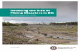 Reducing the Risk of Mining Disasters in BC - FNEMCfnemc.ca/wp-content/uploads/2015/07/Reducing-the-Risk-of... · 2019-07-29 · Reducing the Risk of Mining Disasters in BC 1 Reducing