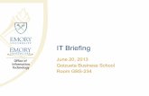 IT Briefing › news › it_briefings › documents › 2013 › 2013-0… · Office 365 Faculty/Staff/EHC • UM – Voicemail in the cloud • Archiving in the cloud • 2013 Blue