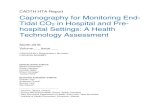 CADTH HTA Report Capnography for Monitoring End- Tidal CO2 in … · CADTH HTA Report . Capnography for Monitoring End-Tidal CO. 2. in Hospital and Pre-hospital Settings: A Health