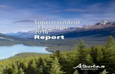 Superintendent of Pensions 2016 Report - Alberta · 2018-10-16 · SUPERINTENDENT OF PENSIONS – 2016 REPORT 1 TABLE OF CONTENTS 2 MESSAGE FROM THE SUPERINTENDENT 3 SECTION 1 –