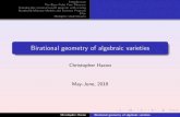 Birational geometry of algebraic varietieshacon/Kyoto2018-1.pdf · 2018-06-11 · Introduction The Base Point Free Theorem Running the minimal model program with scaling Birational