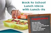 Back to School Lunch Ideas with Lunch-Itssoaringeaglesales.org/wp-content/uploads/2019/09/Lunch... · 2019-09-25 · • Every child deserves tasty and nourishing food in their lunch