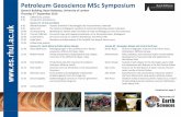 PetGeo Symposium Flyer 2010-p1 › earthsciences › documents › ... · 2017-01-18 · 12.45 Samuel Sogbola Sedimentological controls on reservoir geometries Nick Pryor Variation