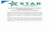 2020 STAR North Texas Environmental Leadership … › resources › Documents › 2020...1 2020 STAR North Texas Environmental Leadership Awards – Nomination Information Packet-