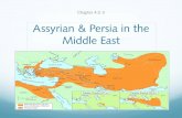 Assyrian & Persia in the Middle Eastbutlerclassnotes.weebly.com/uploads/8/0/9/9/80993252/... · 2019-10-04 · 2 Tools that United Empire 1. Royal Road Went from Persia to Anatolia