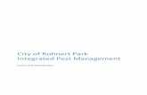 City of Rohnert Park Integrated Pest Management · to test new reduced-risk pesticide products; 12. promote public transparency and education via noticing of all pest management activities,