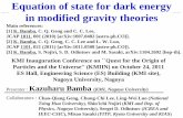 Equation of state for dark energy in modified gravity theories › workshop › kmiin › program › slides › Bamb… · phantom phase) to less than -1 (phantom phase). Namely,
