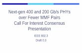 Next-gen 400 and 200 Gb/s PHYs over Fewer MMF Pairs Call ...grouper.ieee.org › groups › 802 › 3 › ad_hoc › ngrates › ...Leverage technologies currently under development