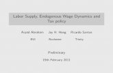 Labor Supply, Endogenous Wage Dynamics and Tax policyjayhong.snu.ac.kr/papers/dynamics-slides.pdf · occ) Labor Supply, Endogenous Wage Dynamics and Tax policyAbraham, Hong, Santos.