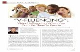 V-Fluencing: Virtual Influencing ... - Negotiation Plus.comnegotiationplus.com/vfluencing.pdf · Virtual Influencing When YOU Can't Be There In Person LEE E. MILLER, Managing Director