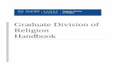 Graduate Division of Religion Handbookgdr.emory.edu/documents/GDR Handbook - Working Copy... · dissertation readers, examiners, co-directors, or directors from time to time. Students