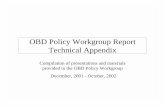 OBD Policy Workgroup Report Technical AppendixOBD Policy Workgroup Report - Technical Appendix Index Apdx. Title A Evaluating Vehicle Inspection and Maintenance Programs, K. John Holmes,