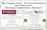 The Virginia Tech– USDA Forest Service Housing Commentary ... · December’s housing data can be best described as “reversion to the mean”. Several data series declined substantially