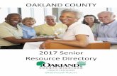 OAKLAND COUNTYhistory.farmlib.org/COA/docs/Oakland_County_Senior...Oakland County Health Division does not endorse any agency or service listed in the directory. This is not a complete