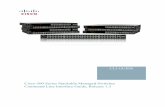Cisco ESW2 Series Advanced Switches Command Line Interface … · Cisco 500 Series Stackable Managed Switches Command Line Interface Guide, Release 1.3 CLI GUIDE