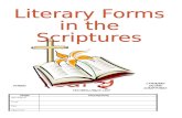 LITERARY FORMS IN THE SCRIPTURES - … · Web viewIn the Sermon on the Mount, located in Matthew’s Gospel, Jesus makes comment on almsgiving, prayer and fasting. Read Mt 6:1-18.