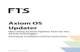 Axiom OS Updater - Amazon S3OS+Updater+U… · 1.0 2012/11/19 Ian Turner Initial version of document 1.1 2013/06/21 Ian Turner Updated based on removal of FlashRun GUI (which was