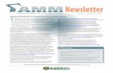 Newsletter - Department of Energy€¦ · Newsletter Issue 8 • September 2018 T. he Advanced Methods for Manufacturing program (AMM) has two clear, quantifiable objectives. It sup-ports