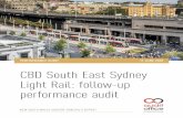 PERFORMANCE AUDIT 11 JUNE 2020 · 2020-06-11 · PERFORMANCE AUDIT CBD South East Sydney Light Rail: follow-up performance audit 11 JUNE 2020 NEW SOUTH WALES AUDITOR-GENERAL’S REPORT.