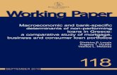 Macroeconomic and bank-specific ... - Bank of Greece · BANK OF GREECE WorkinEURg POSYSTEM aper Economic Research Department BANK OF GREECE EUROSYSTEM Special Studies Division 21,