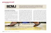 personal view - British Columbia Medical Journal · passed exams such as the MCCEE, MCCQE1, MCCQE2, and NAC-OSCE, fulfilled various levels of training, and built good professional
