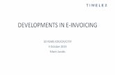 DEVELOPMENTS IN E-INVOICING · 30 YEARS ICRI/CIR/CITIP 4 October 2019 Edwin Jacobs DEVELOPMENTS IN E-INVOICING. 2. EU CONTEXT E-INVOICE Title of presentation 3. 4. DIFFERENT DRIVERS