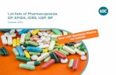 Lot lists of Pharmacopoeias EP, EPISA, ICRS, USP, BP · 2016-10-19 · EP, EPISA, ICRS, USP, BP October 2016 New: LGC Standards Pharma on LinkedIn. Available since ... EPY0000086