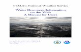 Water Resources Information on the Web A Manual for Users Resources Web Product… · The starting point for obtaining NWS water resources products on the web is a national map showing