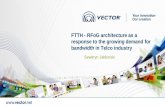 FTTH - RFoG architecture as a response to the growing ...partner.vector.net/wp-content/uploads/2015/03/VECTOR_FTTH-RFoG… · DOWNSTREAM Input wavelength 1542 – 1555nm Optical AGC