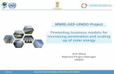 MNRE-GEF-UNIDO Project Promoting business models for … · 2018-10-22 · 10/16/2018. MNRE-GEF-UNIDO Project . Promoting business models for increasing penetration and scaling up