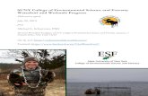 SUNY College of Environmental Science and Forestry Waterfowl … · 2019-07-22 · sustain waterfowl and other wetland-wildlife through application of contemporary conservation, restoration,