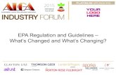 EPA Regulation and Guidelines – What’s Changed and What’s ... 4.3.15.pdfUpdate required Technical Note – Vapour Intrusion Update required Managing asbestos in or on soils Completed
