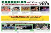 CARIBBEAN · 2019-10-04 · *Complimentary snacks will be served 9TH ANNUAL FUNDRAISING GALA CONCERT ALLANA CRAIG CARIBBEAN Charitable Donation income tax receipt: $20, $10 Court