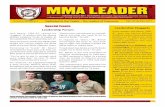 MMA LEADER Volume 30, Issue 4 · day or night. The content in books will either teach or inspire them. I read about two books a month. Books taught me to think more, he said. Mr.