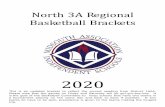 North Regional Basketball Brackets - Kirk Academy · 2020-02-10 · District 1 #1 District 2 #4 District 1 #3 District 1 #4 District 2 #3 3rd Place *The top four teams will advance