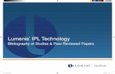 Lumenis’ IPL Technology · Lumenis’ IPL Technology - Bibliography of Studies & Peer Reviewed Papers 5 Table of Contents Bibliography 3 IPL Skin Treatments using Photorejuvenation