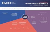 THE EVPA SURVEY INVESTING FOR IMPACT · investing-for-impact-the-evpa-survey-2017-2018 Financial inclusion Economic and social development Education % of € spend by VPO/SIs per