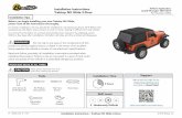 Installation Instructions Vehicle Application: Jeep® …...Vehicle Application: Jeep® Wrangler 2007-2017 Part Number 54922 P3 - 54922 Rev. E 1118 Installation Instructions - Trektop