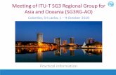 Meeting of ITU-T SG3 Regional Group for Asia and …...Transport from the Airport to Hotel and return will not be provided by the host. Estimated taxi fare: The Airport Taxi service