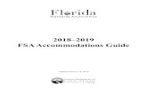 2018–2019 FSA Accommodations Guideteachers.dadeschools.net/ihernandez/images/FSA... · 2018–2019 FSA Accommodations Guide 1 Introduction: The FSA Program Introduction: The FSA