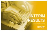 INTERIM RESULTScentaur-media.prod-mid-euw3.investis.com/.../interims-presentation... · H1 revenues of £4.4m, down 12% • Reflects sale of Corporate Adviser, consolidation of Fund