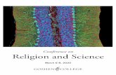 Conference on Religion and Science - Goshen College...neighbor?” Jesus replied, “A man was going down from Jerusalem to Jericho, and fell into the hands of robbers, who stripped