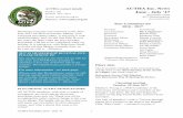 ACTHA Inc. News PO Box 160 June - July '17€¦ · Frogs: Glass Frog and habitat, Hyalinobatrachium ﬂeischmanni. ACTHA Newsletter, June ... Red-eyed Tree Frog (Agalychnis callidryas)